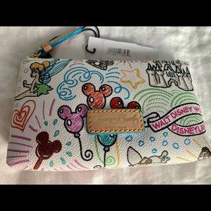 NWT Dooney & Bourke Disney Sketch Makeup Bag